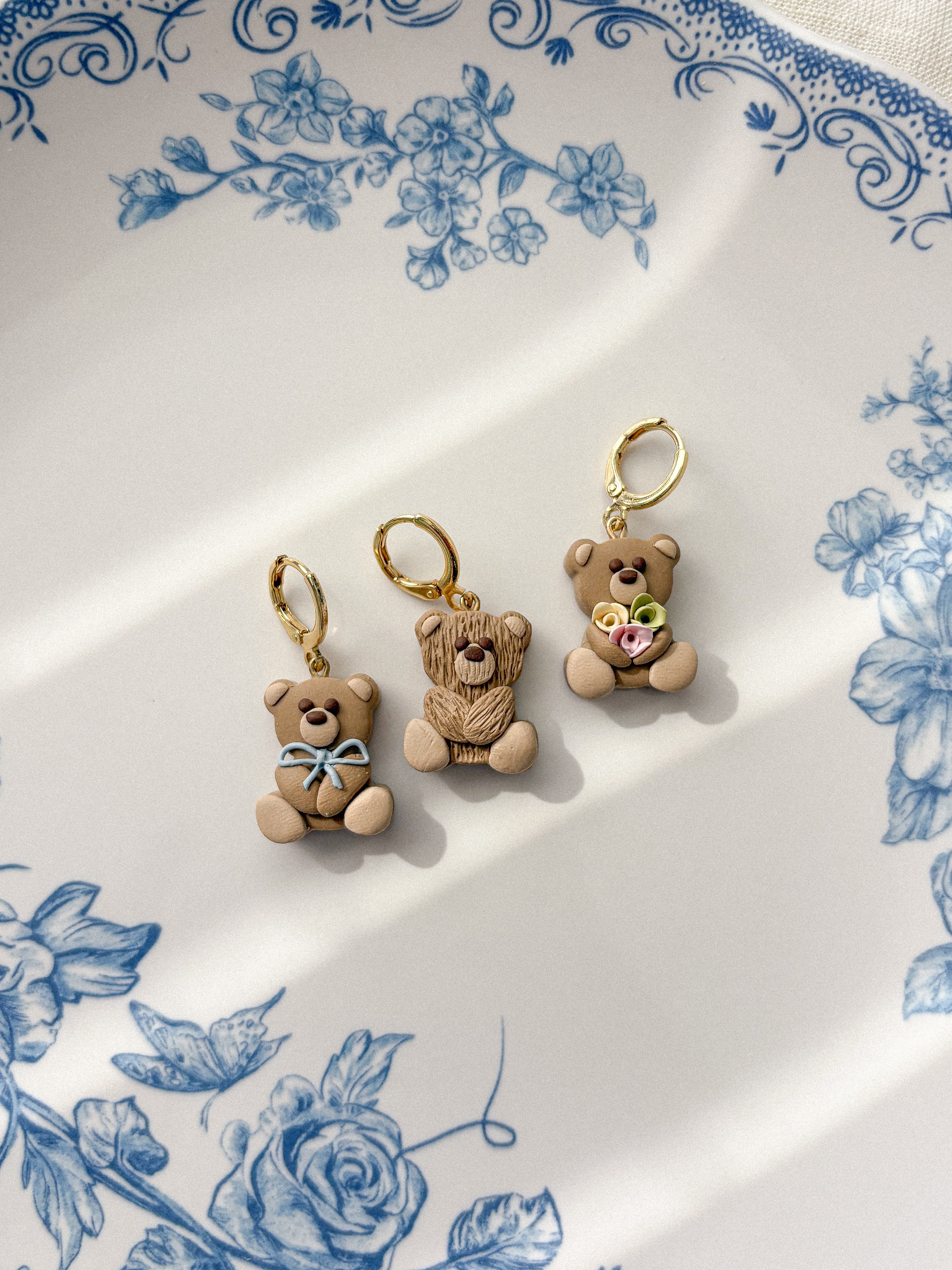 Bear Charm Earrings