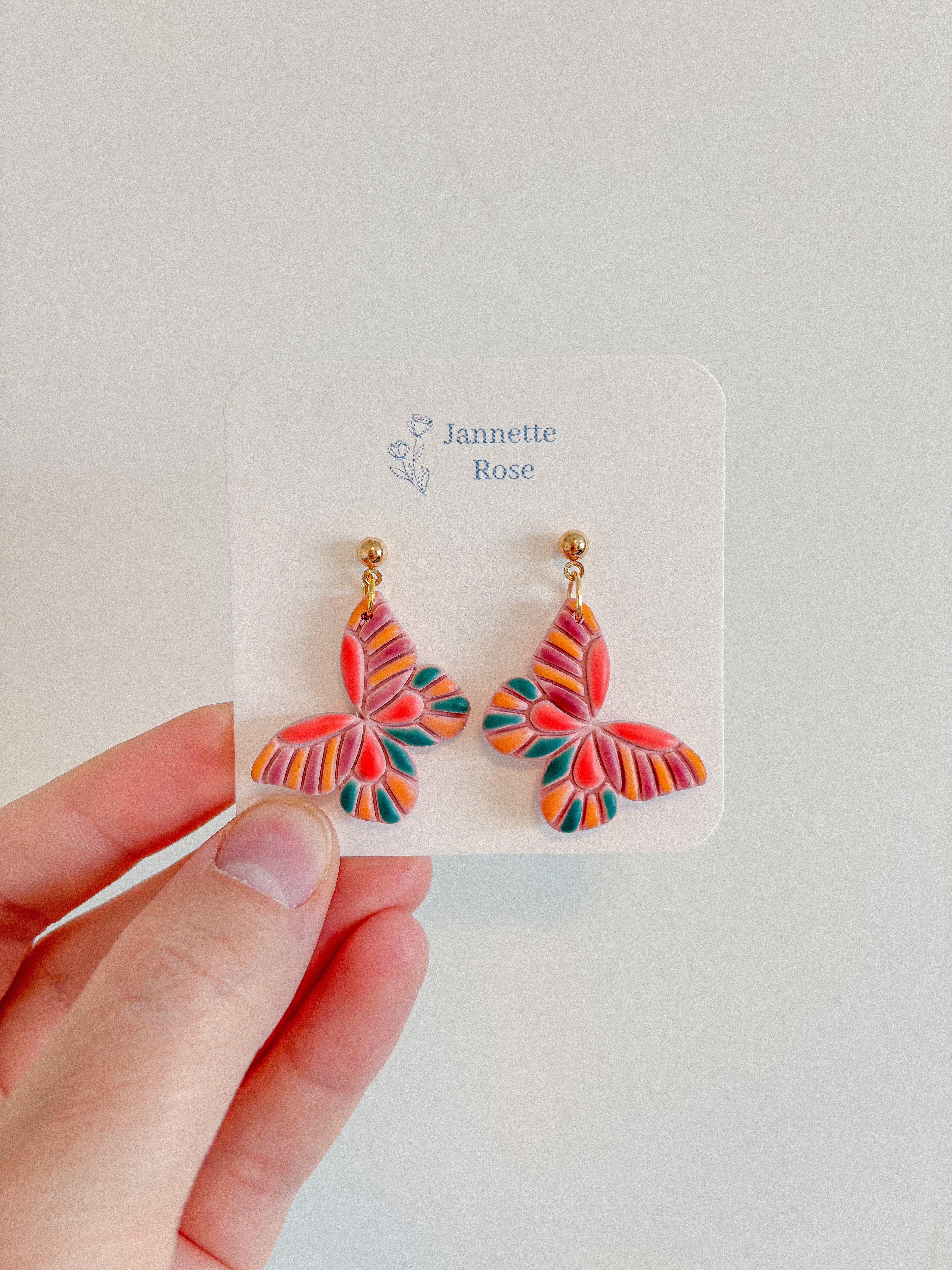 Colorful Butterfly Earrings