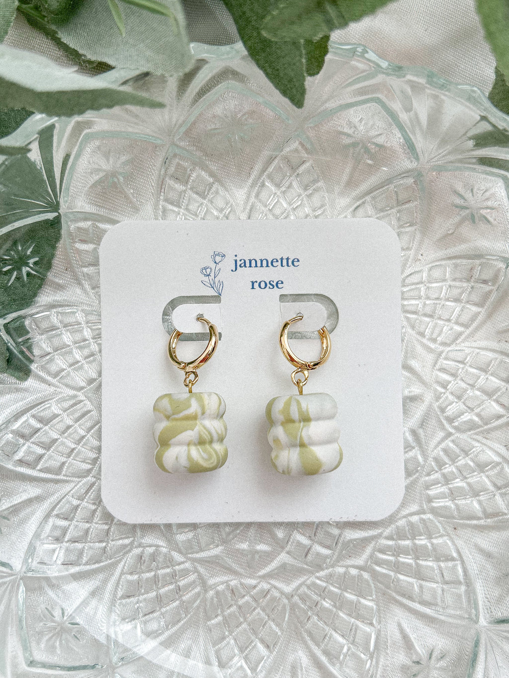 Chunky Bead Dangle Earrings