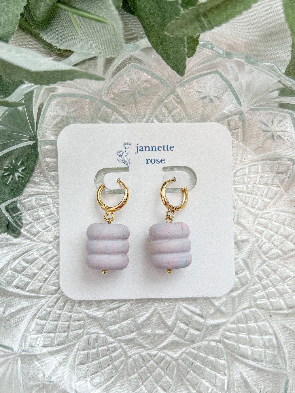 Chunky Bead Dangle Earrings