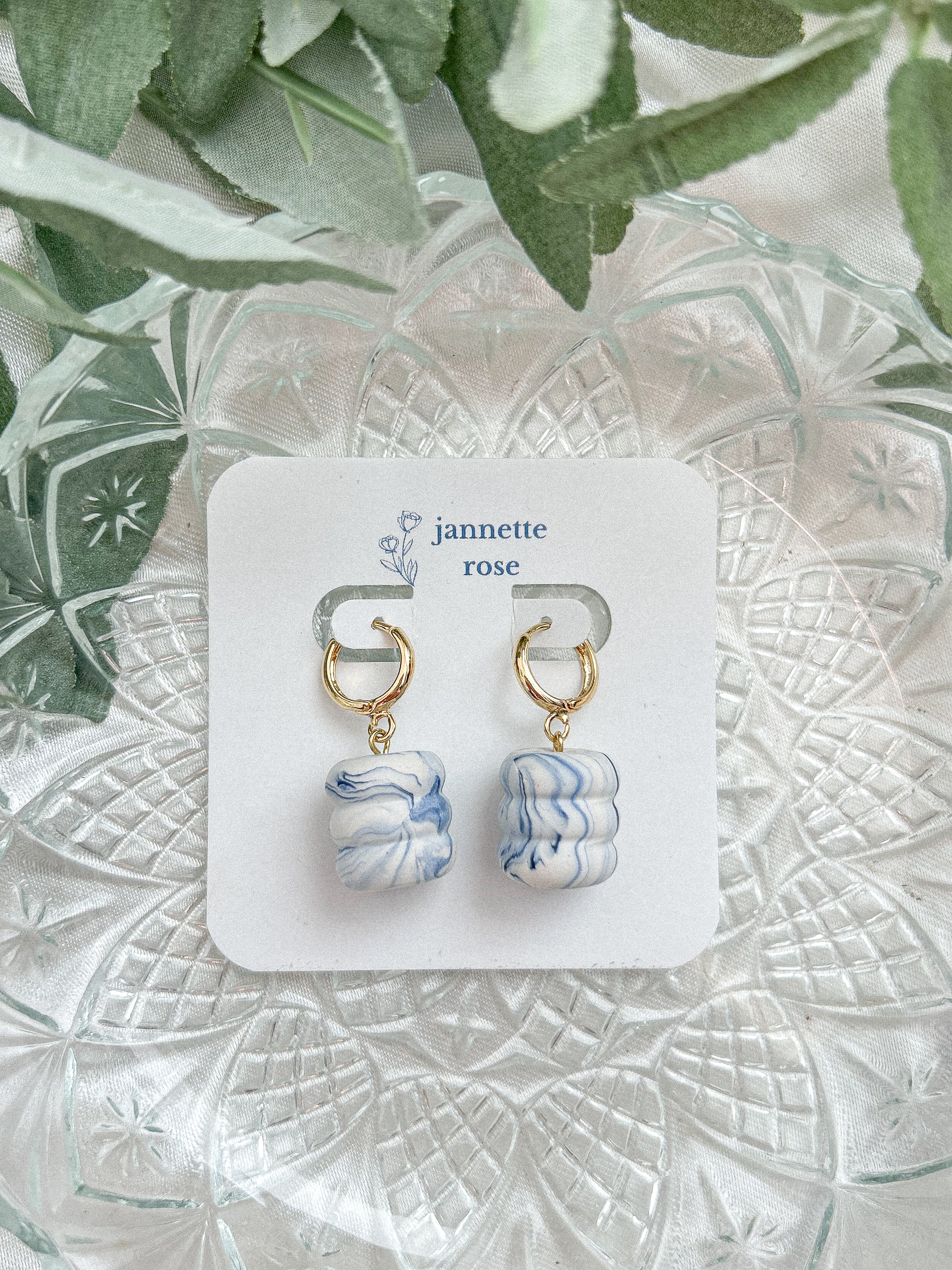 Chunky Bead Dangle Earrings