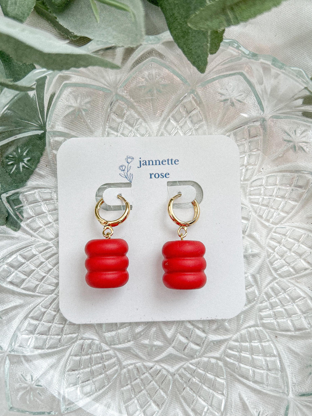 Chunky Bead Dangle Earrings