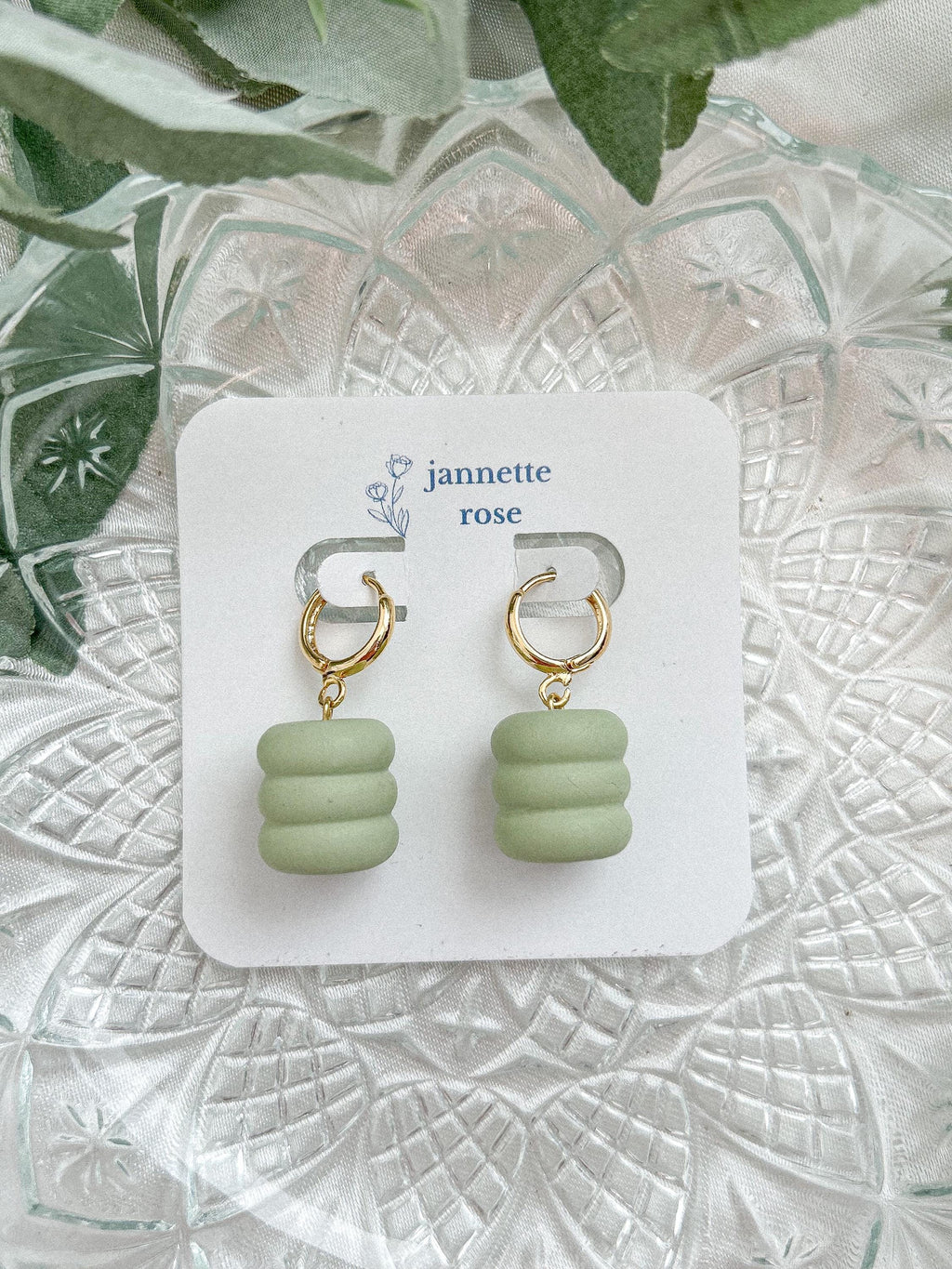 Chunky Bead Dangle Earrings