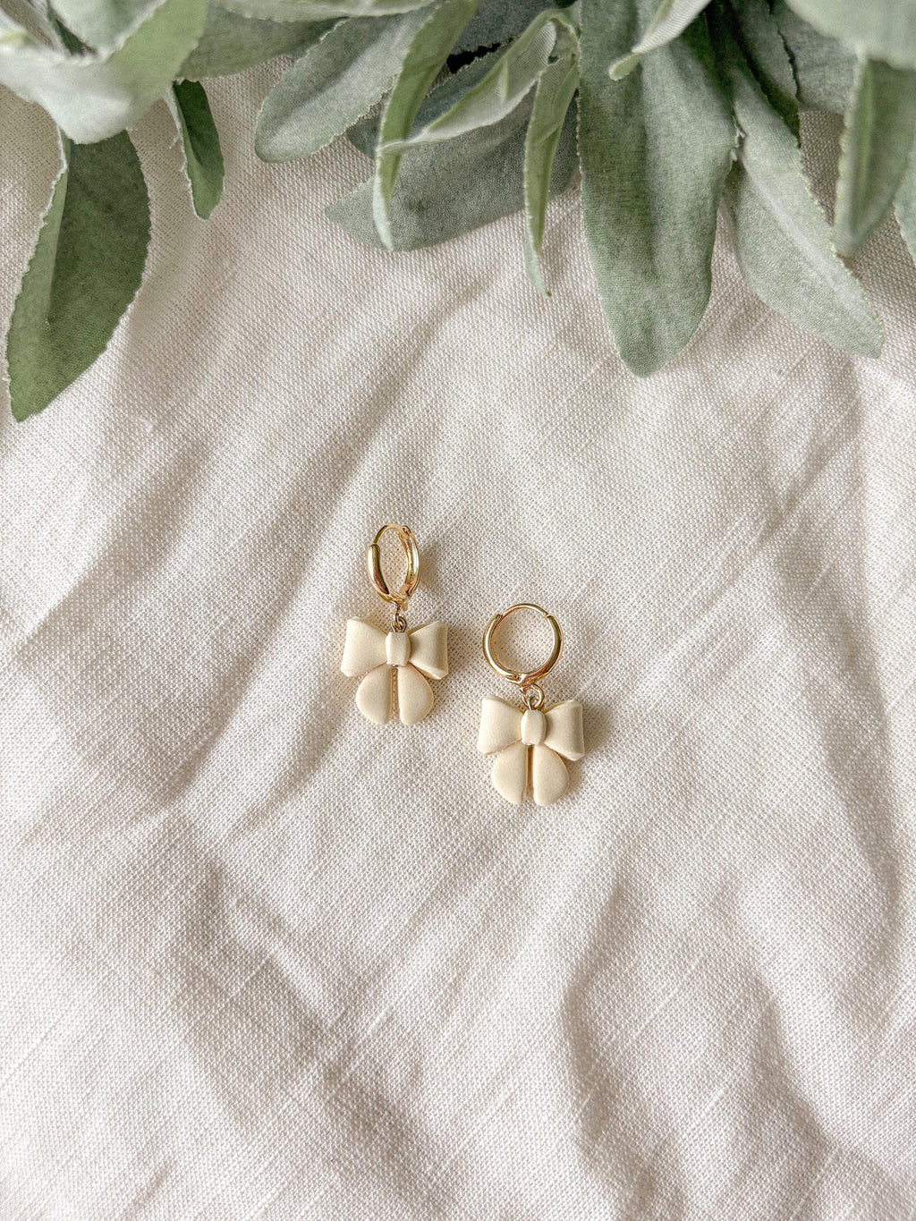 Bow Huggie Earrings