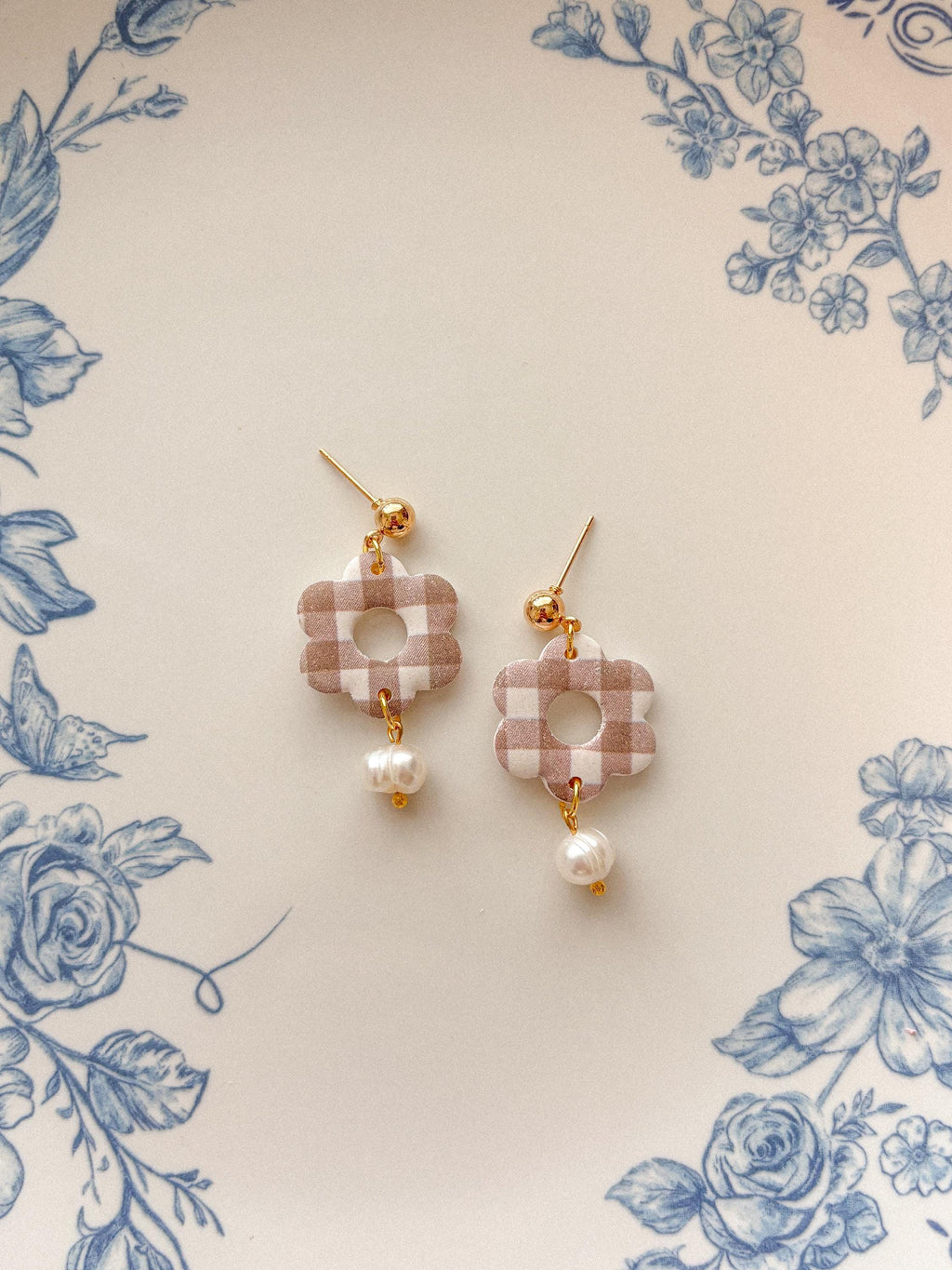 Pearl Flower Earrings