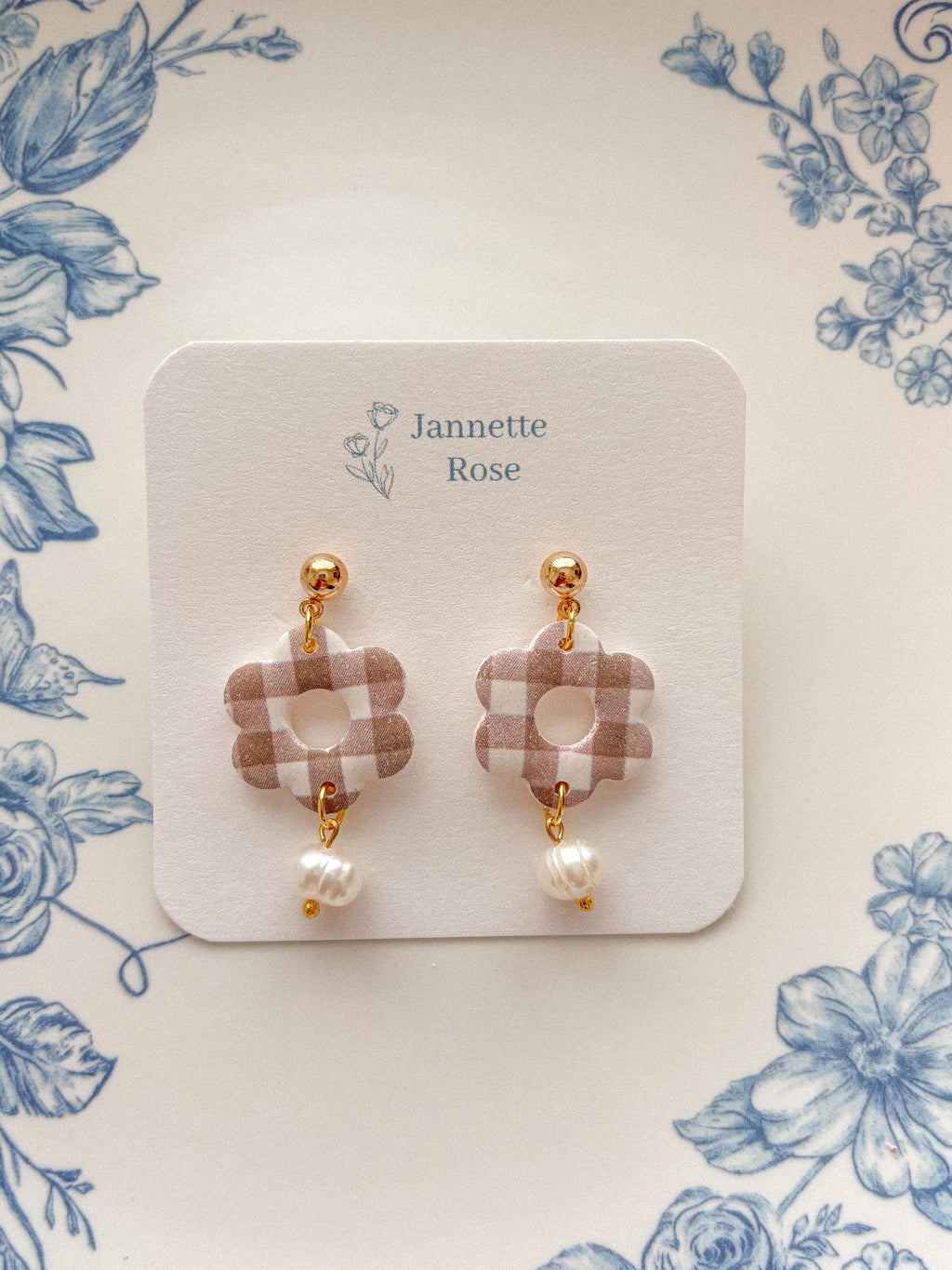 Pearl Flower Earrings