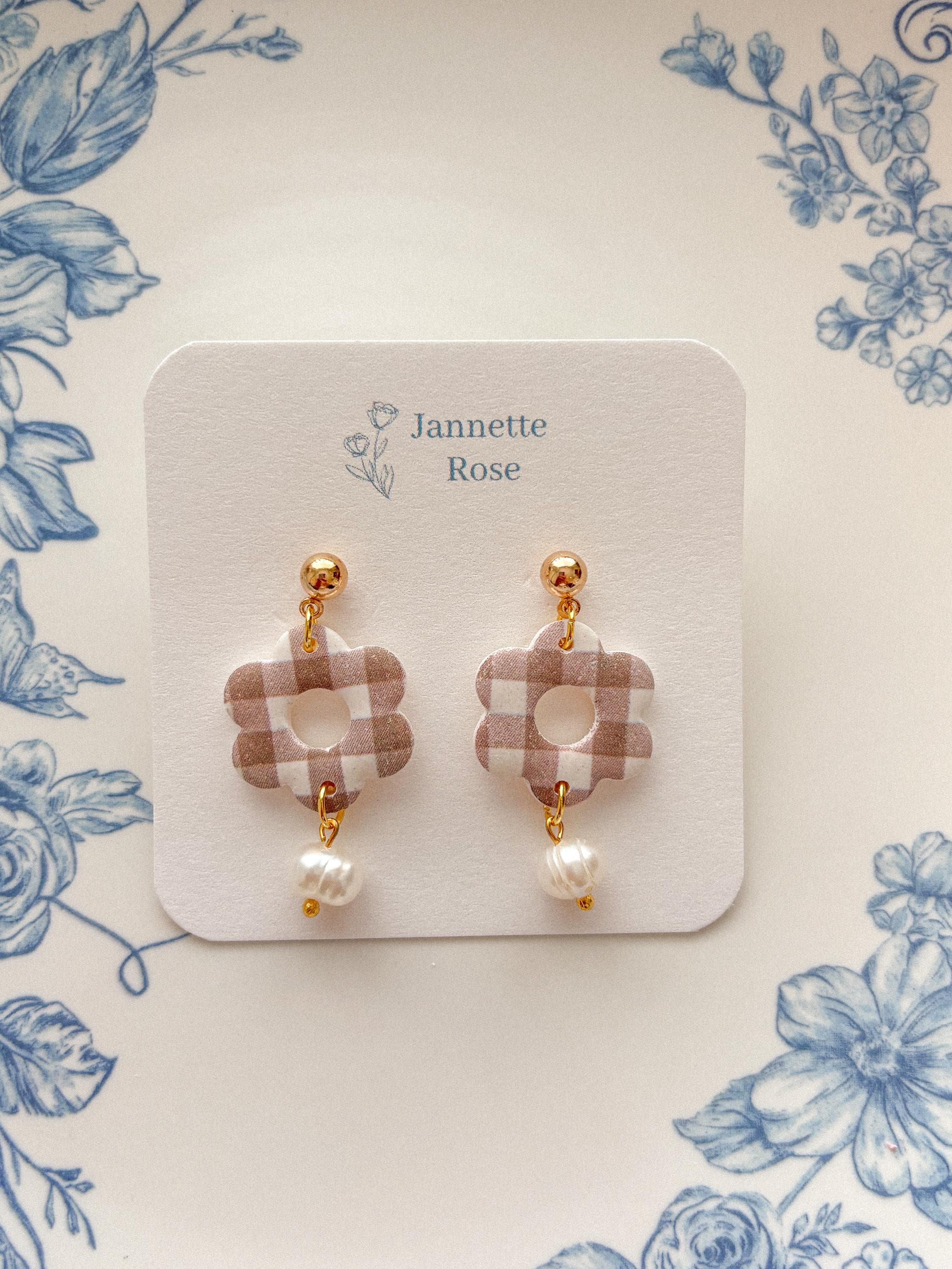Pearl Flower Earrings