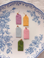 Textured Spring Floral Earrings