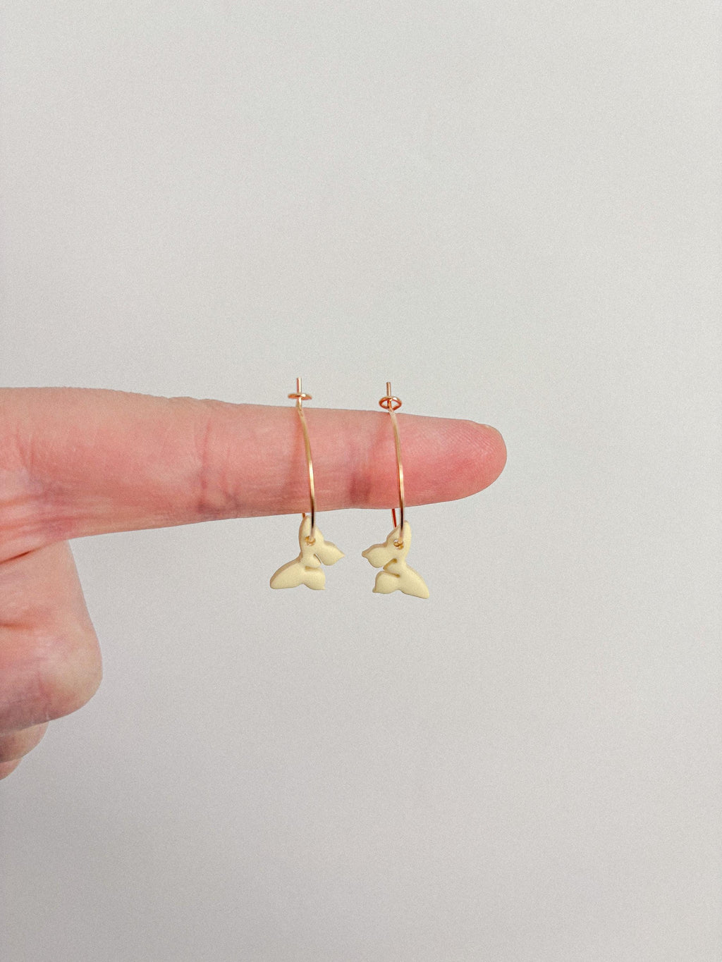 Mini Butterfly Hoop Earrings