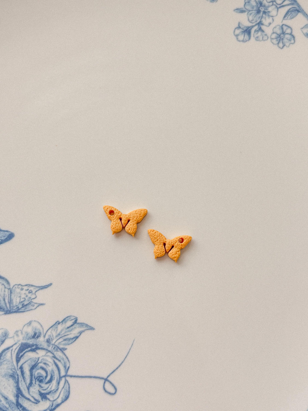 Mini Butterfly Hoop Earrings